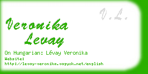 veronika levay business card